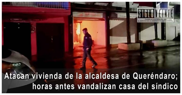 Atacan vivienda de la alcaldesa de Queréndaro; horas antes vandalizan casa del síndico