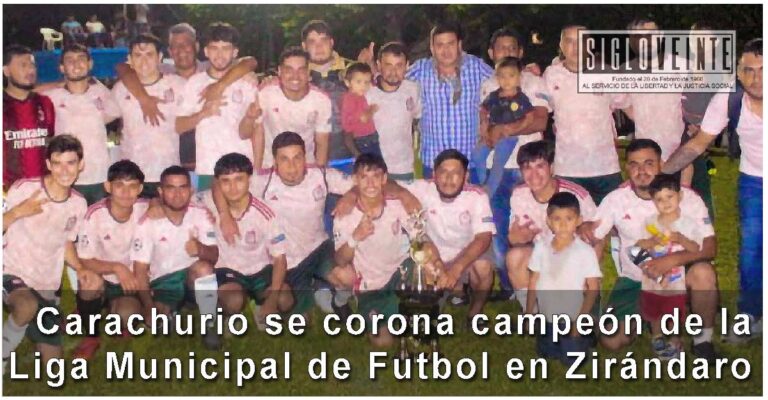 Carachurio se corona campeón de la Liga Municipal de Futbol en Zirándaro