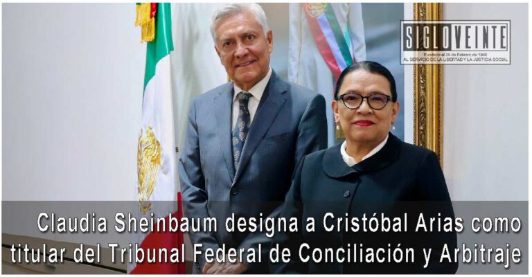 Claudia Sheinbaum designa al oriundo de Churumuco, Cristóbal Arias como titular del Tribunal Federal de Conciliación y Arbitraje