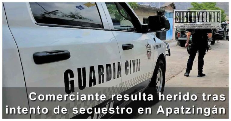 Comerciante resulta herido tras intento de secuestro en Apatzingán