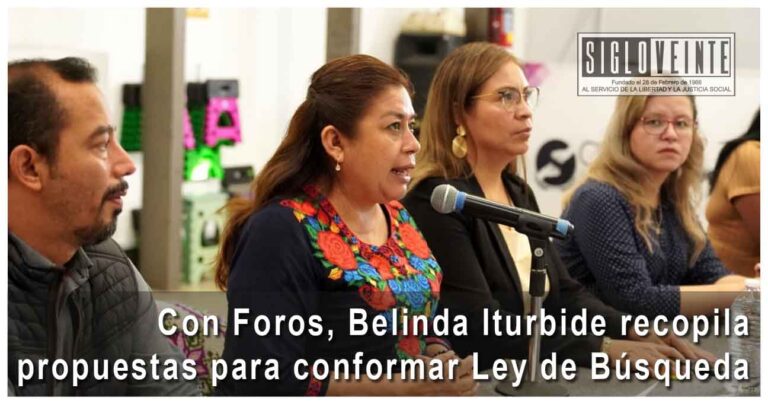Con Foros, Belinda Iturbide recopila propuestas para conformar Ley de Búsqueda