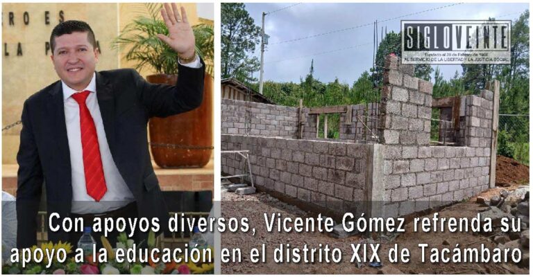 Con apoyos diversos, Vicente Gómez refrenda su apoyo a la educación en el distrito XIX de Tacámbaro