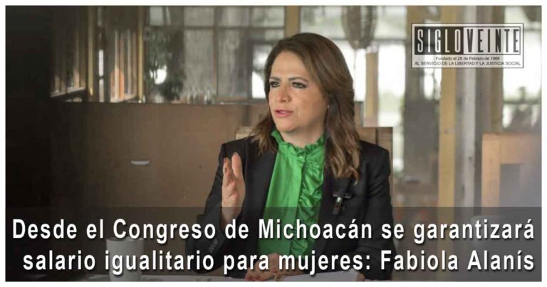 Desde el Congreso de Michoacán se garantizará salario igualitario para mujeres: Fabiola Alanís