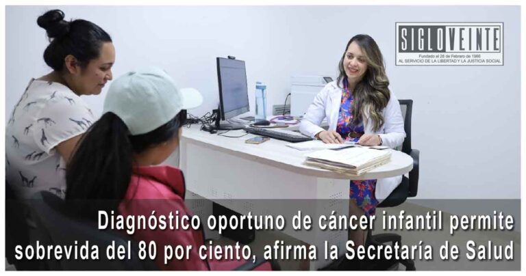 Diagnóstico oportuno de cáncer infantil permite sobrevida del 80 por ciento, afirma la Secretaría de Salud