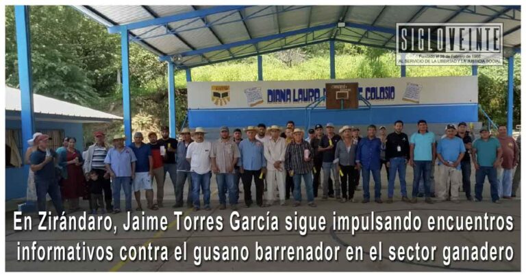 En Zirándaro, Jaime Torres García sigue impulsando encuentros preventivos contra el gusano barrenador en el sector ganadero