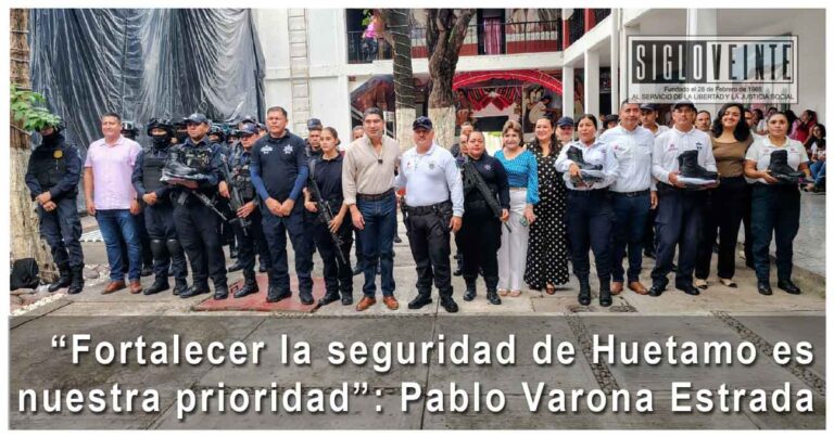 “Fortalecer la seguridad de Huetamo es nuestra prioridad”: Pablo Varona Estrada