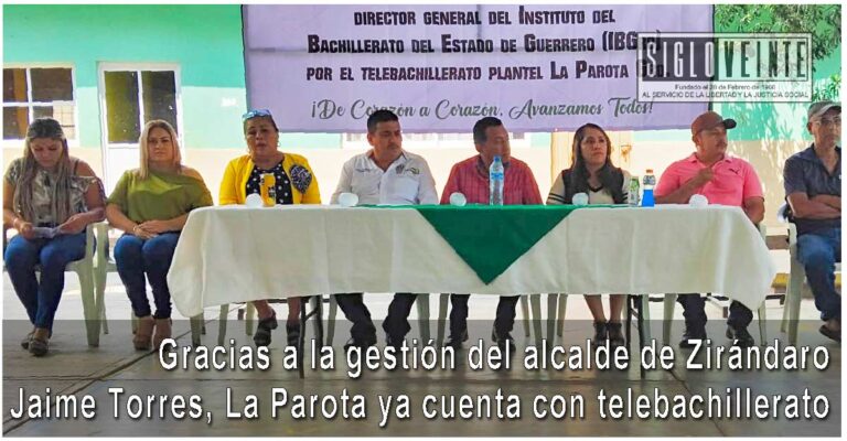 Gracias a la gestión del alcalde de Zirándaro Jaime Torres, La Parota ya cuenta con telebachillerato