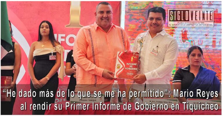 “He dado más de lo que se me ha permitido”: Mario Reyes al rendir su Primer Informe de Gobierno en Tiquicheo