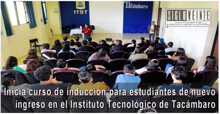 Inicia curso de inducción para estudiantes de nuevo ingreso en el Instituto Tecnológico de Tacámbaro