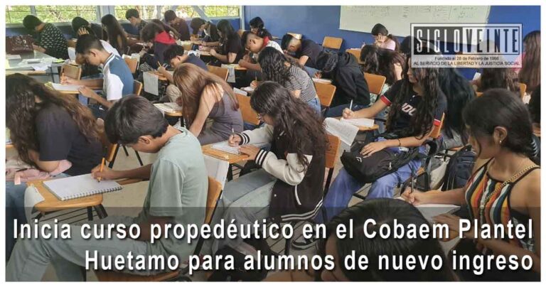 Inicia curso propedéutico en el Cobaem Plantel Huetamo para alumnos de nuevo ingreso