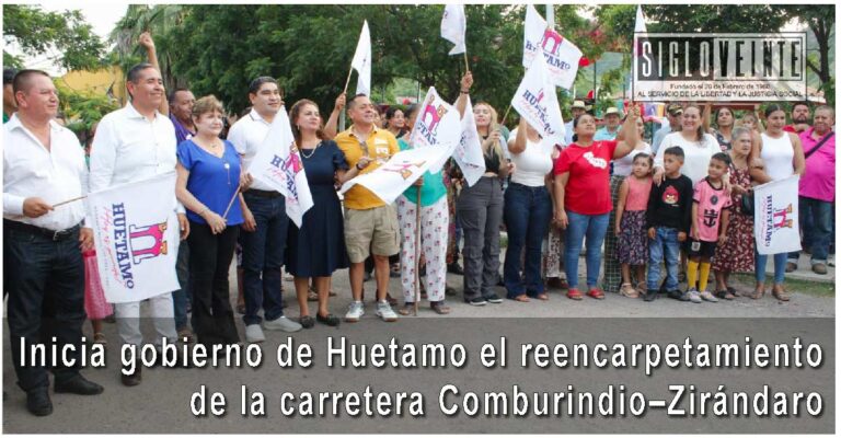 Inicia gobierno de Huetamo el reencarpetamiento de la carretera Comburindio–Zirándaro