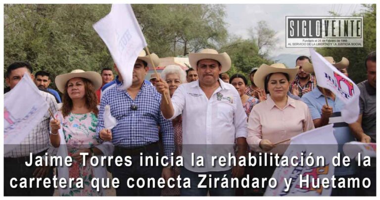 Jaime Torres inicia la rehabilitación de la carretera que conecta Zirándaro y Huetamo