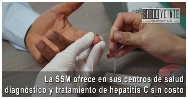 La SSM ofrece en sus centros de salud diagnóstico y tratamiento de hepatitis C sin costo
