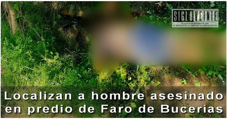 Localizan a hombre asesinado en predio de Faro de Bucerías