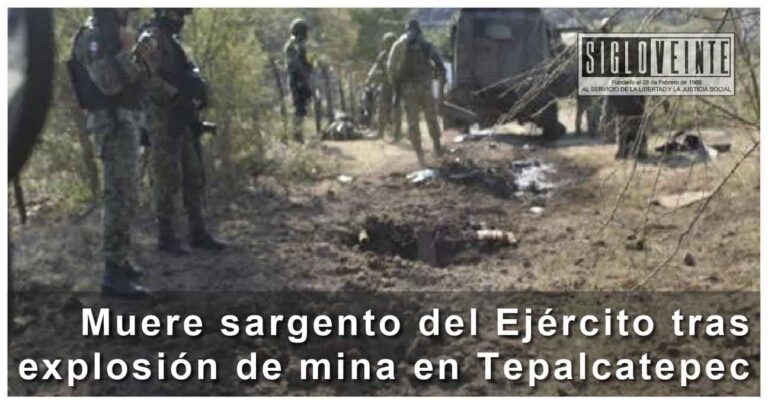Muere sargento del Ejército tras explosión de mina en Tepalcatepec