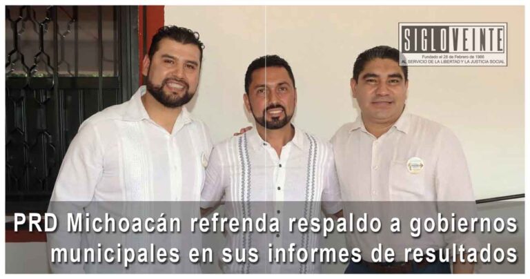 PRD Michoacán refrenda respaldo a gobiernos municipales en sus informes de resultados