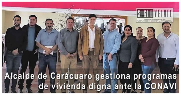 Presidente Municipal de Carácuaro gestiona programas de vivienda digna ante la CONAVI