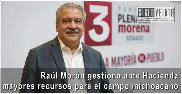 Raúl Morón gestiona ante Hacienda mayores recursos para el campo michoacano