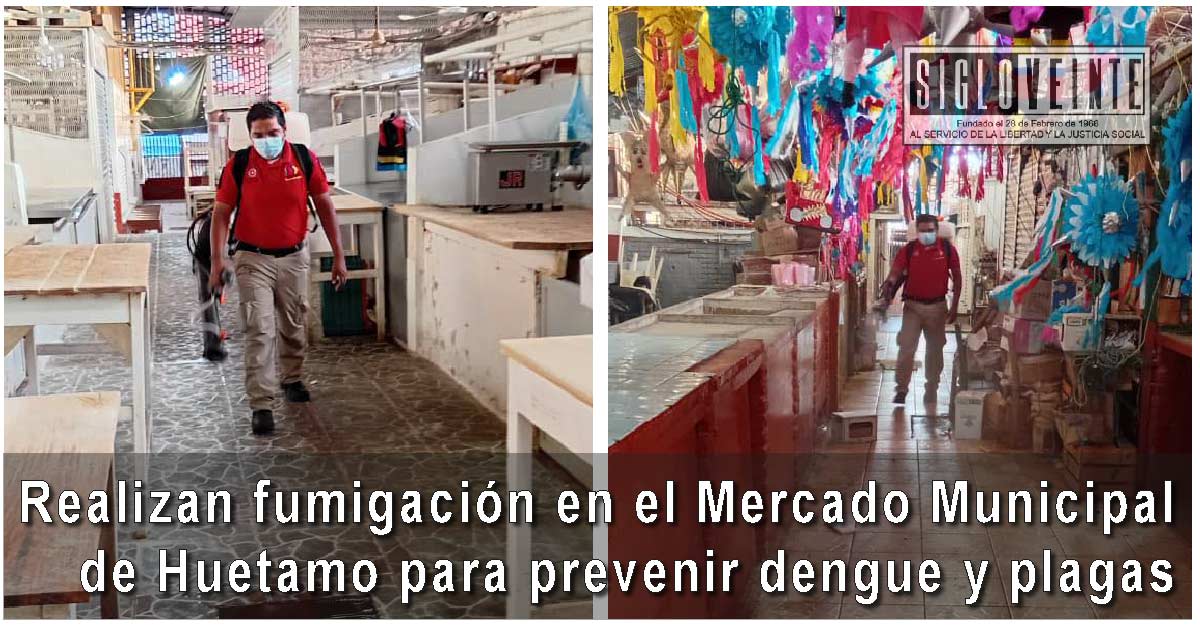 Realizan fumigación en el Mercado Municipal de Huetamo para prevenir ...