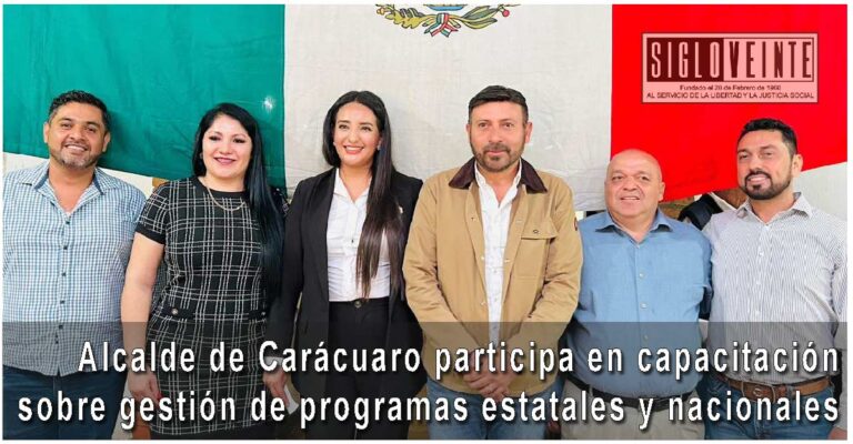 Alcalde de Carácuaro participa en capacitación sobre gestión de programas estatales y nacionales