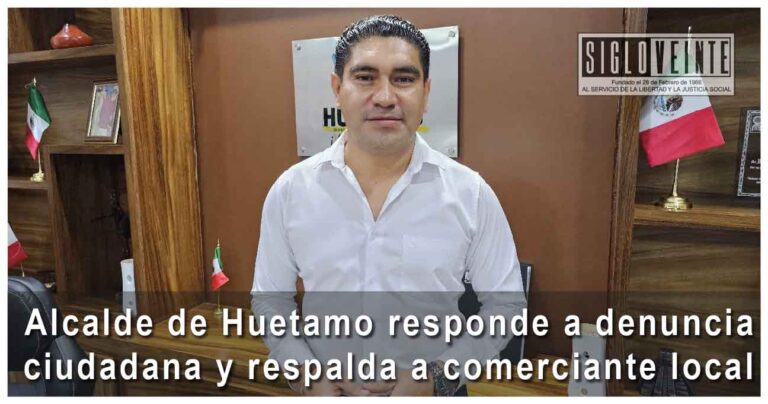 Alcalde de Huetamo responde a denuncia ciudadana y respalda a comerciante local