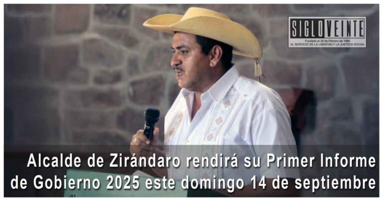 Alcalde de Zirándaro rendirá su Primer Informe de Gobierno 2025 este domingo 14 de septiembre