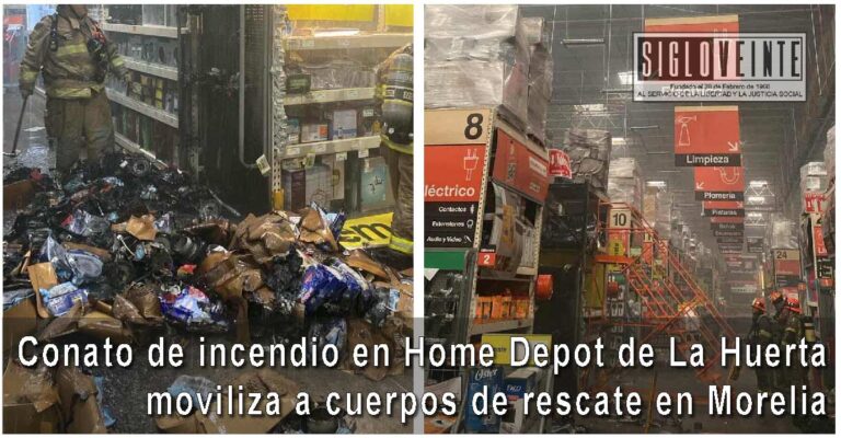 Conato de incendio en Home Depot de La Huerta moviliza a cuerpos de rescate en Morelia