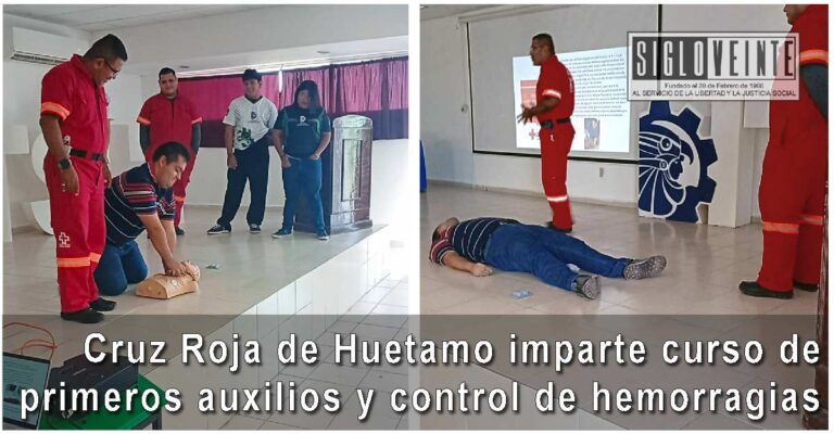 Cruz Roja de Huetamo imparte curso de primeros auxilios y control de hemorragias