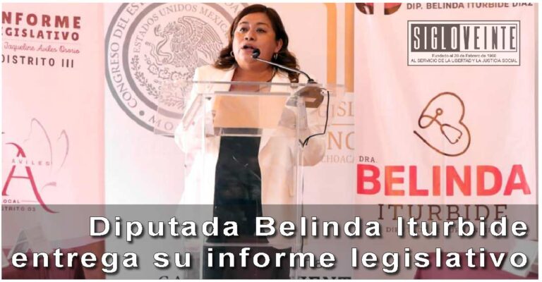 Diputada Belinda Iturbide entrega su informe legislativo