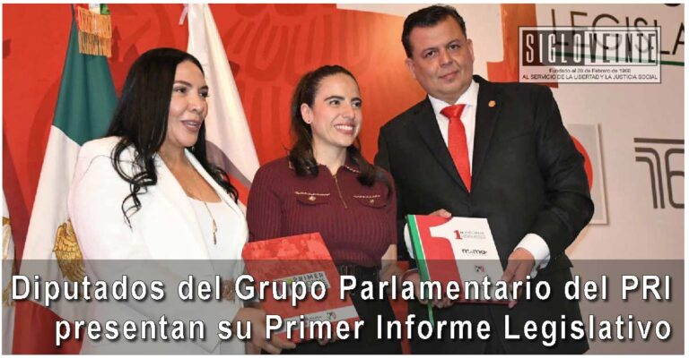 Diputados del Grupo Parlamentario del PRI presentan su Primer Informe Legislativo