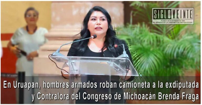 En Uruapan, hombres armados roban camioneta a la exdiputada y Contralora del Congreso de Michoacán Brenda Fraga
