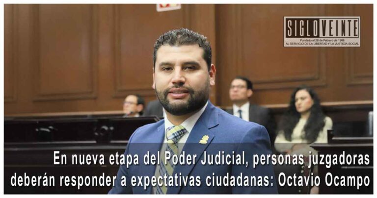 En nueva etapa del Poder Judicial, personas juzgadoras deberán responder a expectativas ciudadanas: Octavio Ocampo