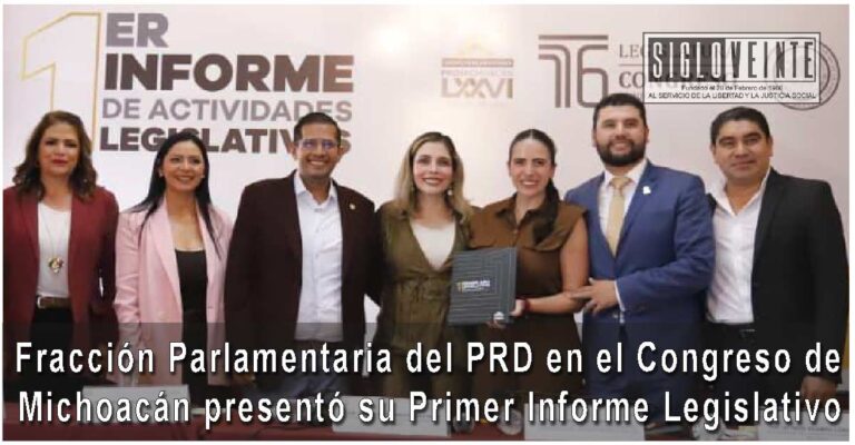 Fracción Parlamentaria del PRD en el Congreso de Michoacán presentó su Primer Informe Legislativo
