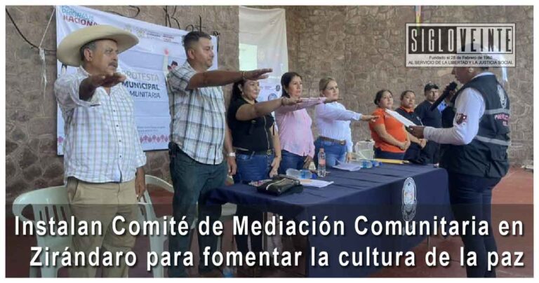 Instalan Comité de Mediación Comunitaria en Zirándaro para fomentar la cultura de la paz