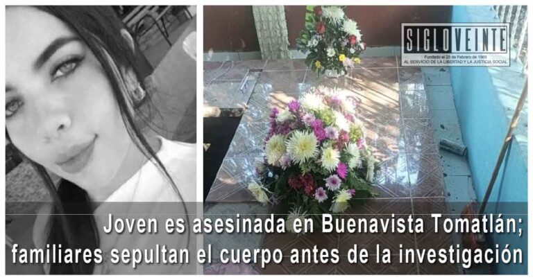 Joven es asesinada en Buenavista Tomatlán; familiares sepultan el cuerpo antes de la investigación