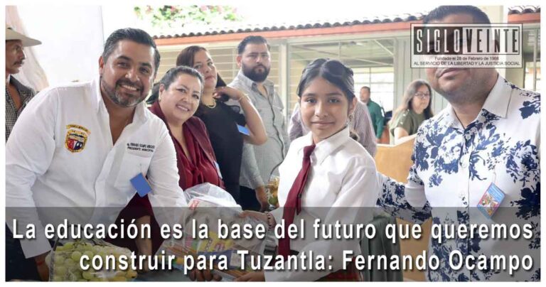 La educación es la base del futuro que queremos construir para Tuzantla: Fernando Ocampo