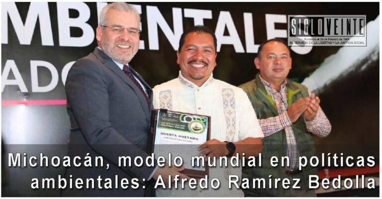 Michoacán, modelo mundial en políticas ambientales: Alfredo Ramírez Bedolla