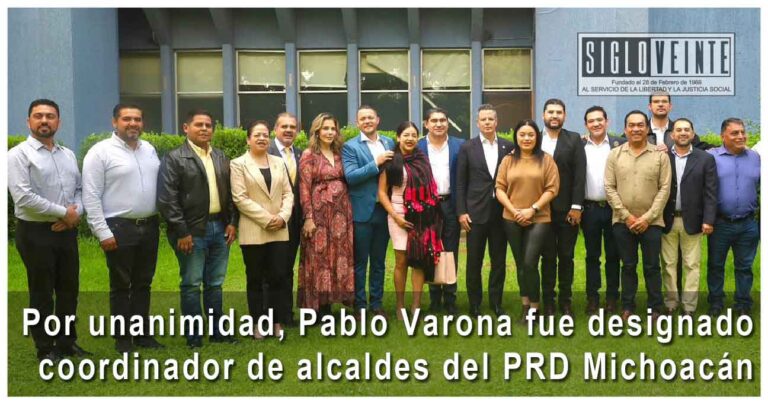Por unanimidad, Pablo Varona, fue designado coordinador de alcaldes del PRD Michoacán