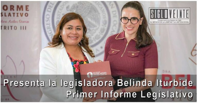 Presenta la legisladora Belinda Iturbide Primer Informe Legislativo
