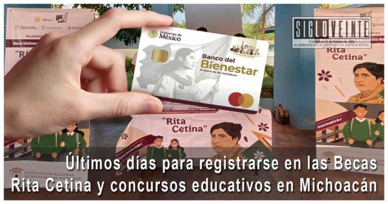 Últimos días para registrarse en las Becas Rita Cetina y concursos educativos en Michoacán