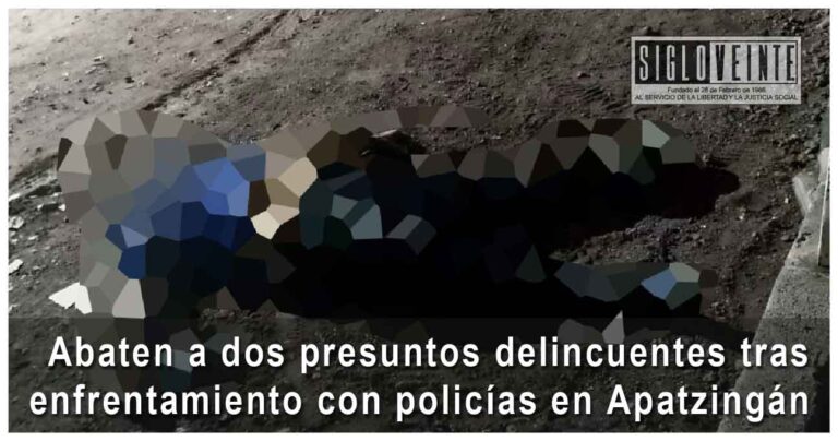 Abaten a dos presuntos delincuentes tras enfrentamiento con policías en Apatzingán