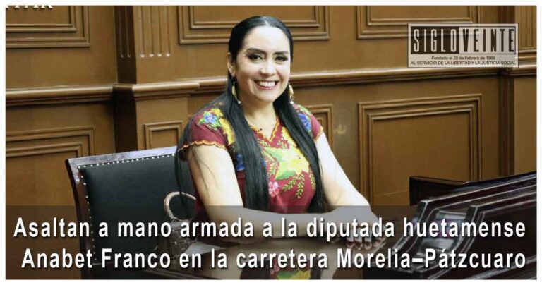 Asaltan a mano armada a la diputada huetamense Anabet Franco en la carretera Morelia–Pátzcuaro