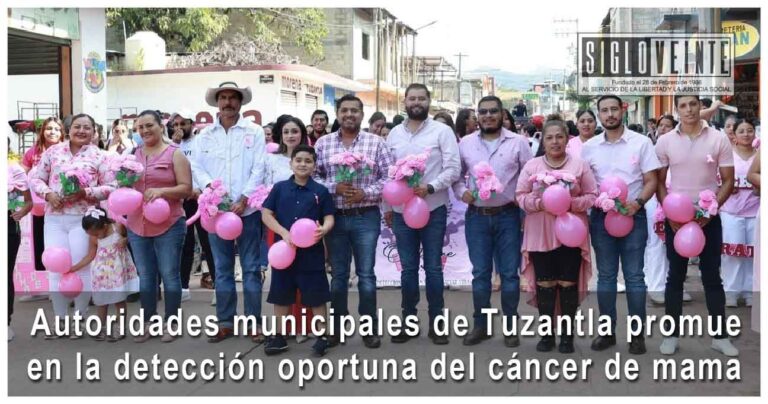 Autoridades municipales de Tuzantla promueven la detección oportuna del cáncer de mama