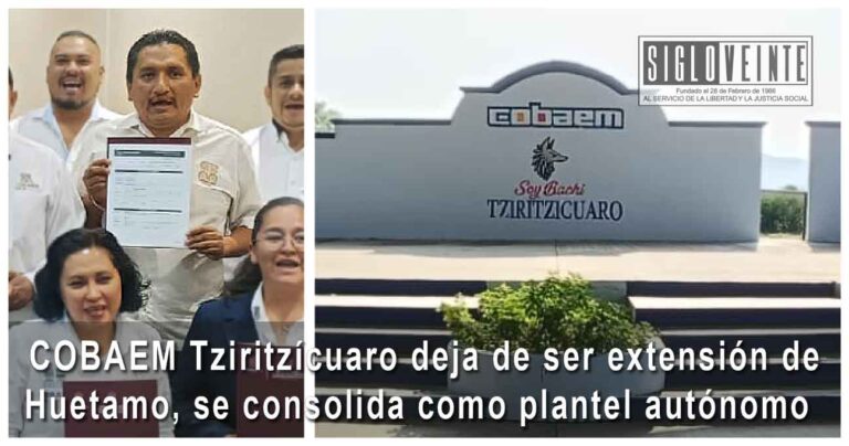 COBAEM Tziritzícuaro deja de ser extensión de Huetamo, se consolida como plantel autónomo
