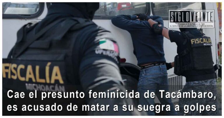 Cae presunto feminicida de Tacámbaro, es acusado de matar a su suegra a golpes