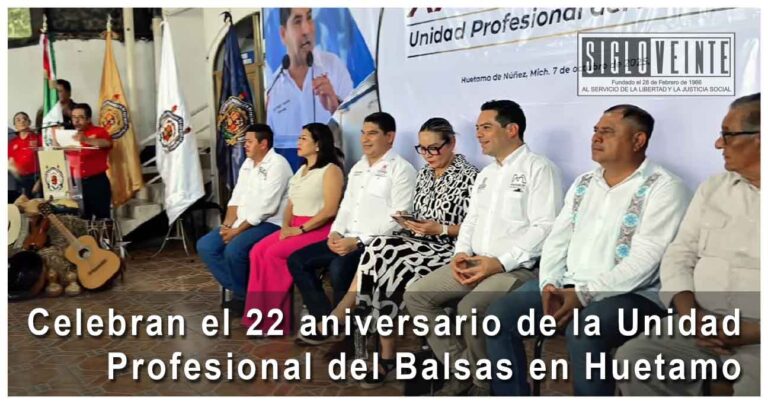 Celebran el 22 aniversario de la Unidad Profesional del Balsas en Huetamo