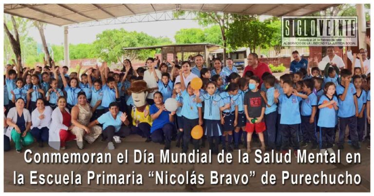 Conmemoran el Día Mundial de la Salud Mental en la Escuela Primaria “Nicolás Bravo” de Purechucho