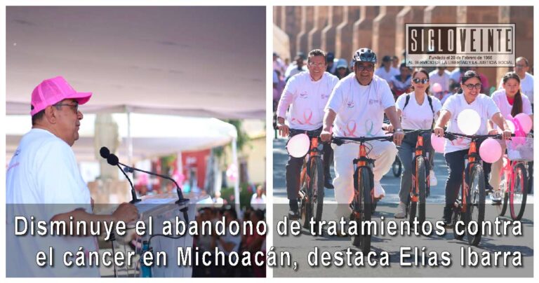 Disminuye el abandono de tratamientos contra el cáncer en Michoacán, destaca Elías Ibarra