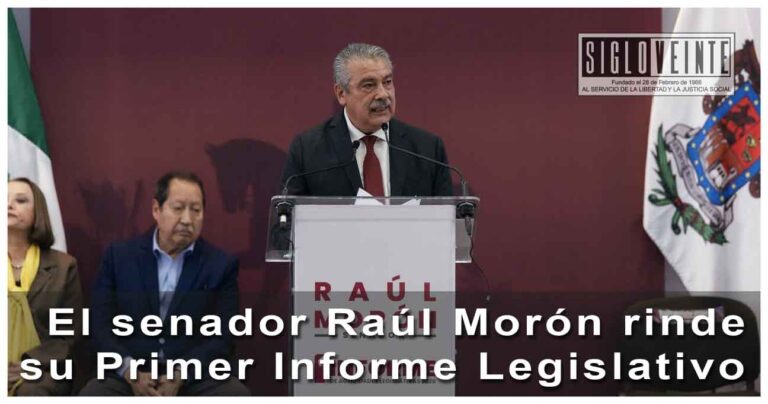 El senador Raúl Morón rinde su Primer Informe Legislativo