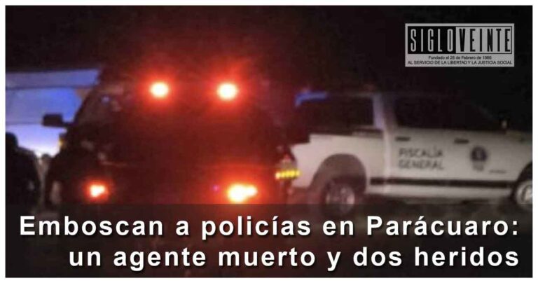 Emboscan a policías en Parácuaro: un agente muerto y dos heridos